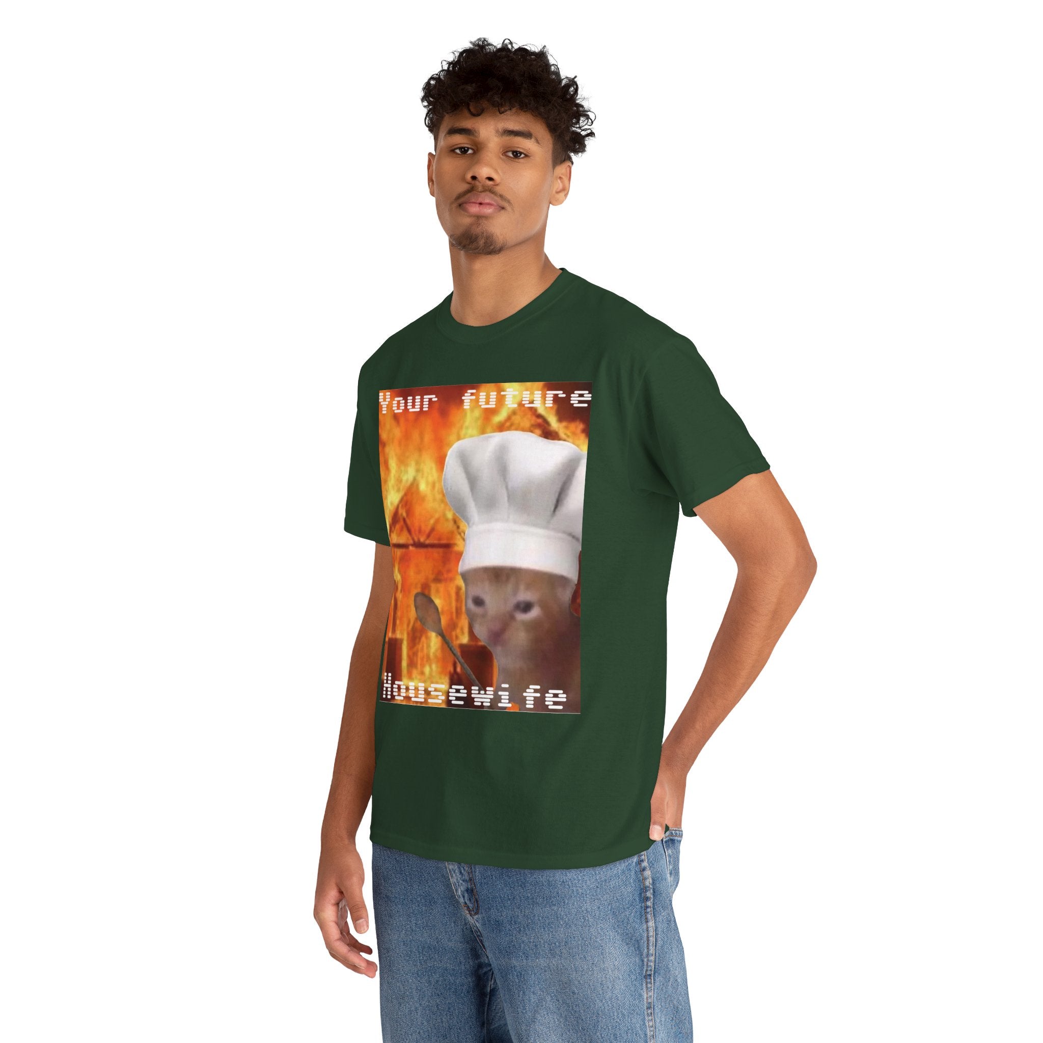 'Your Future Housewife' Chef Cat Meme T-Shirt